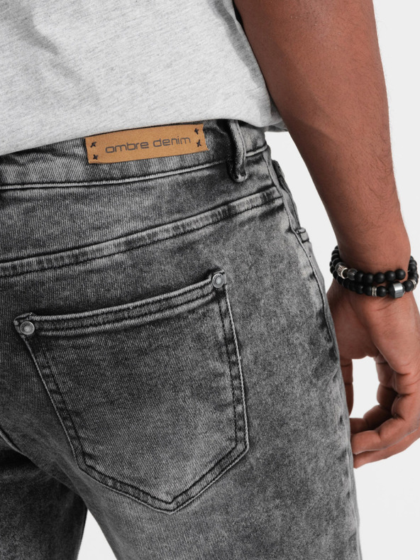 Ombre Clothing Сиви мъжки слим дънки Ombre Clothing