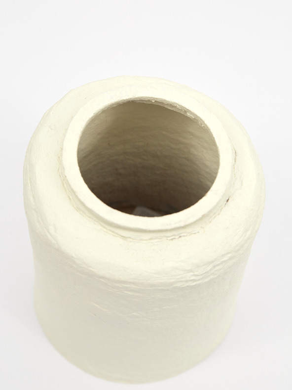 Kaemingk Кремава декоративна хартиена ваза Kaemingk