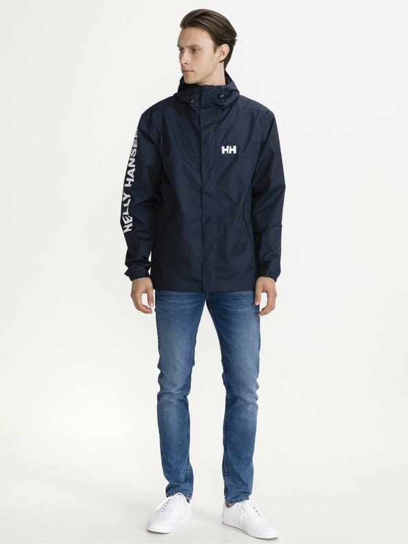 Helly Hansen Тъмносиньо мъжко водоустойчиво леко яке с качулка HELLY HANSEN Ervik