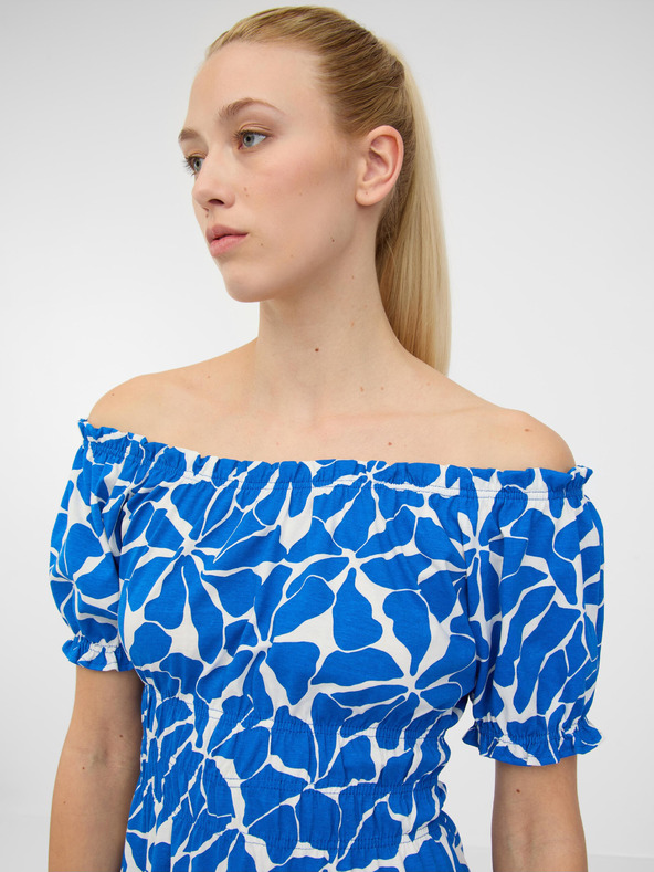 Orsay Синя дамска рокля с дължина до коляното ORSAY