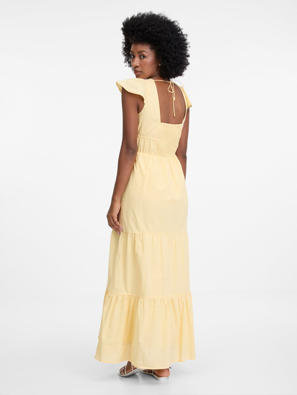 Orsay Жълта дамска макси рокля ORSAY