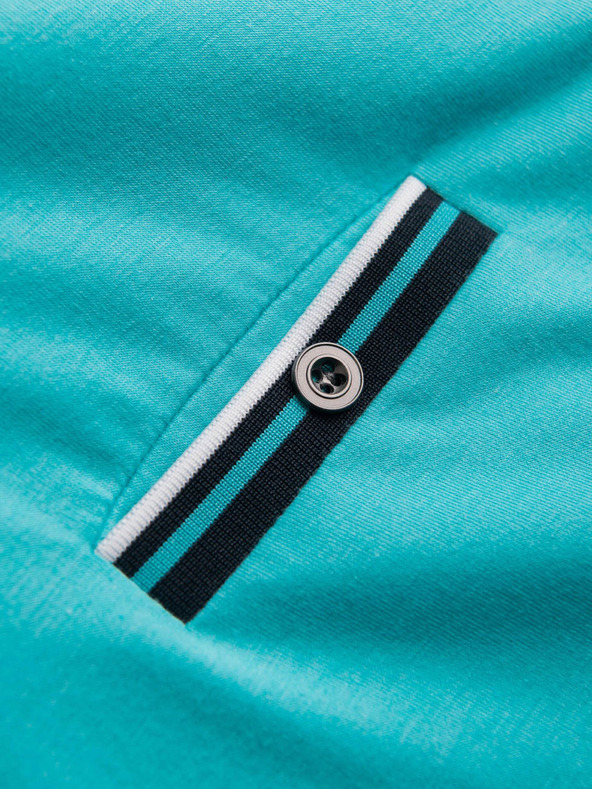 Ombre Clothing Тюркоазена мъжка риза с копчета Омбре Облекло