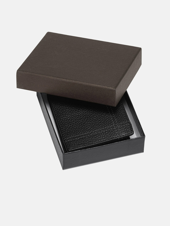 Edoti Черен мъжки кожен портфейл Edoti