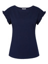 Orsay Тъмносиня дамска тениска с къс ръкав ORSAY