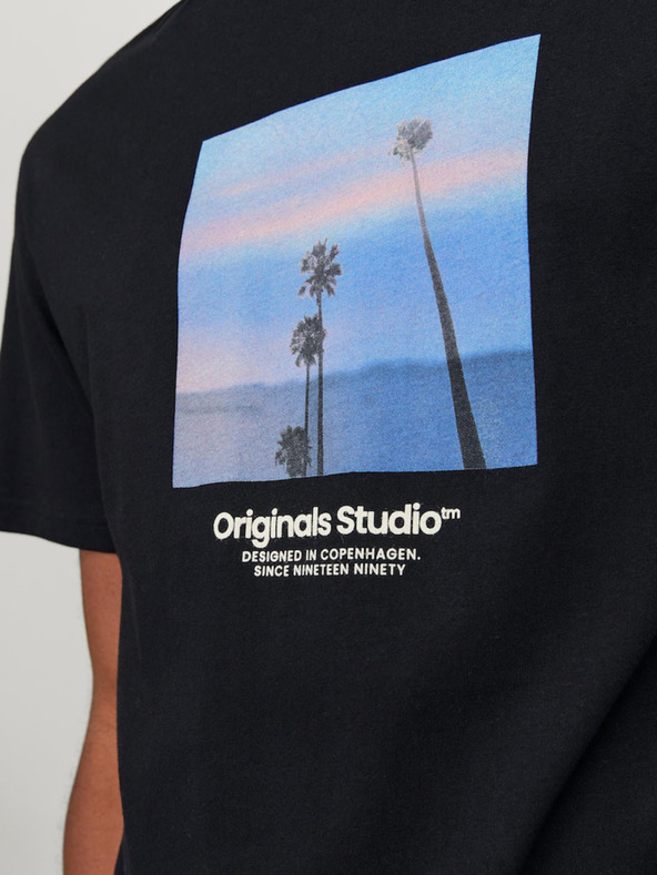 Jack & Jones Черна мъжка риза Jack & Jones Vesterbro