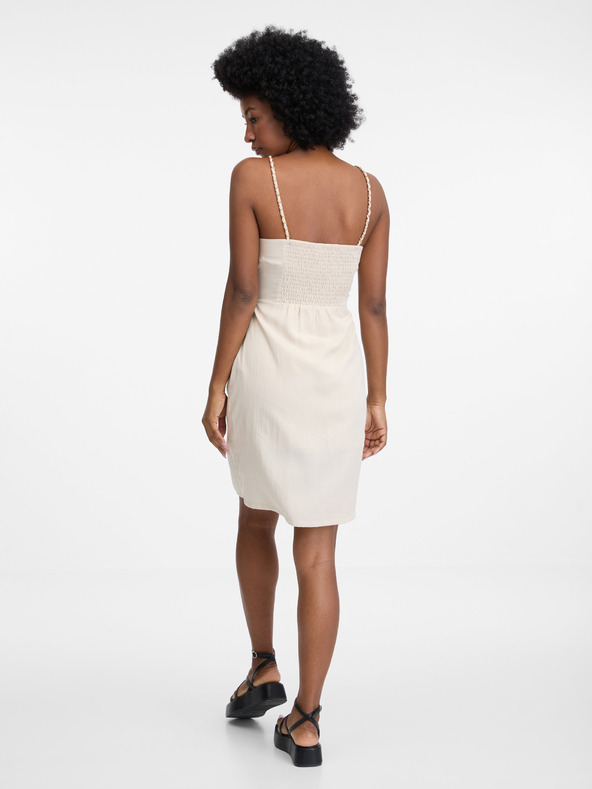 Orsay Бежова дамска къса рокля ORSAY