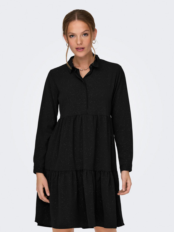 Jacqueline de Yong Дамска черна шарена рокля JDY Piper