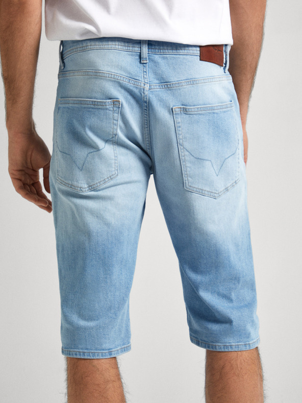 Pepe Jeans Сини мъжки къси панталони от деним Pepe Jeans