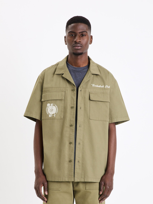Celio Мъжка риза Celio Boston Celtics Khaki