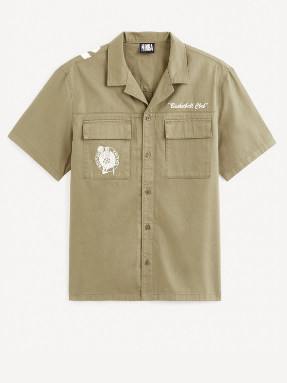 Celio Мъжка риза Celio Boston Celtics Khaki