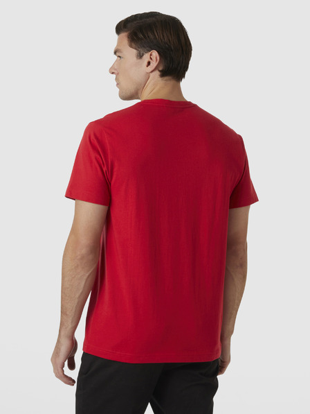 Helly Hansen Червена мъжка тениска HELLY HANSEN Core