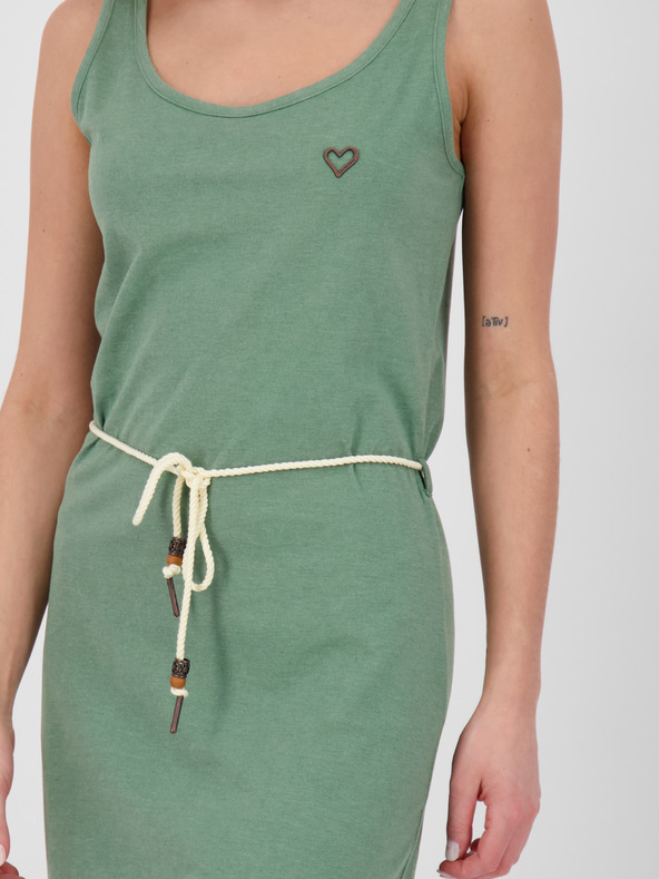 Alife and Kickin Зелена къса дамска рокля с връзки Alife and Kickin Jennifer