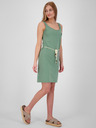 Alife and Kickin Зелена къса дамска рокля с връзки Alife and Kickin Jennifer