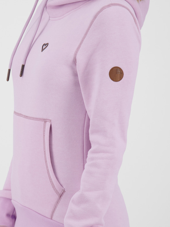 Alife and Kickin Светлолилава дамска качулка Alife and Kickin