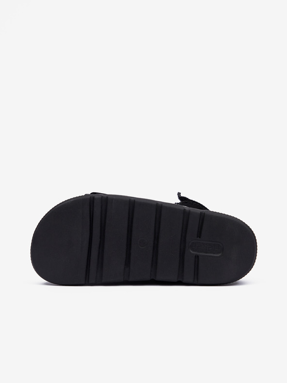 Rieker Черни дамски сандали на платформа Rieker