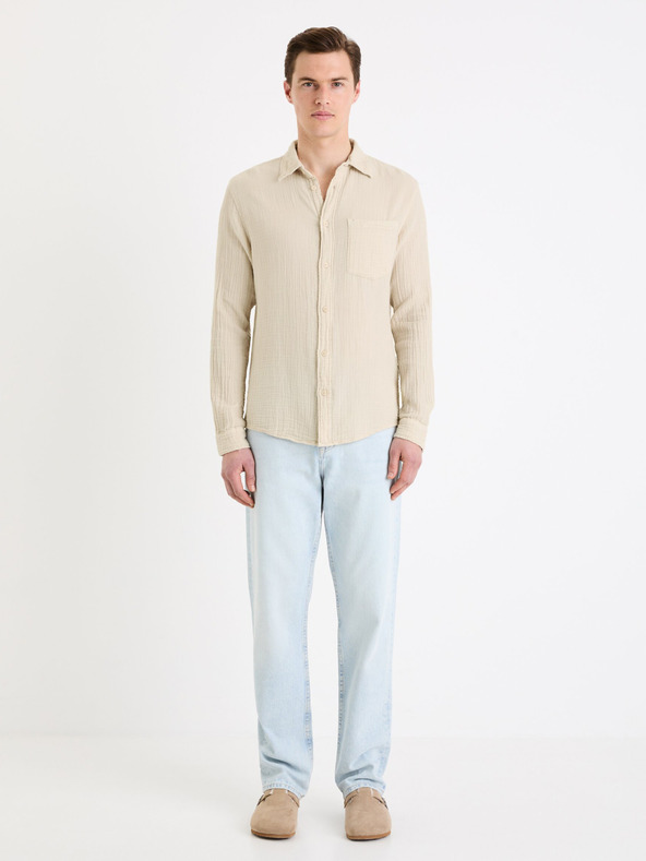 Celio Светлосини мъжки дънки Celio C15 straight Fodroit 30