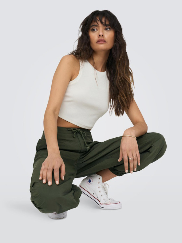 ONLY Бял дамски crop потник ONLY Vilma