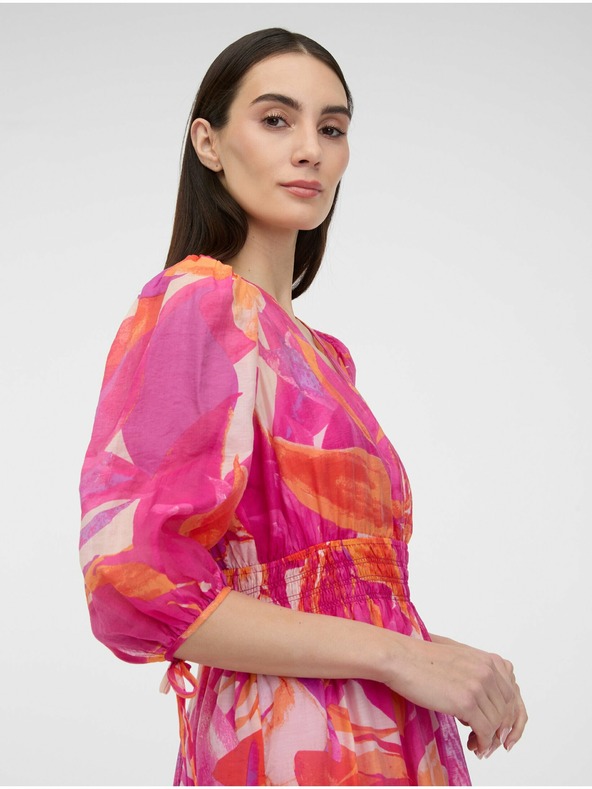 Orsay Тъмнорозова дамска миди рокля ORSAY