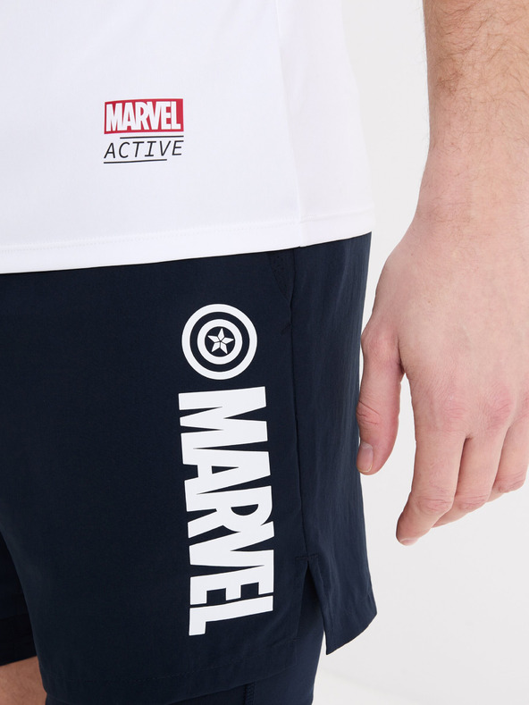 Celio Бяла мъжка спортна тениска Celio Marvel Captain America