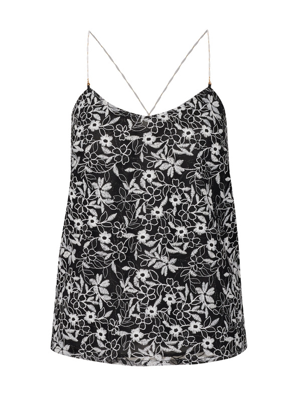 Orsay Черен дамски потник с десен ORSAY