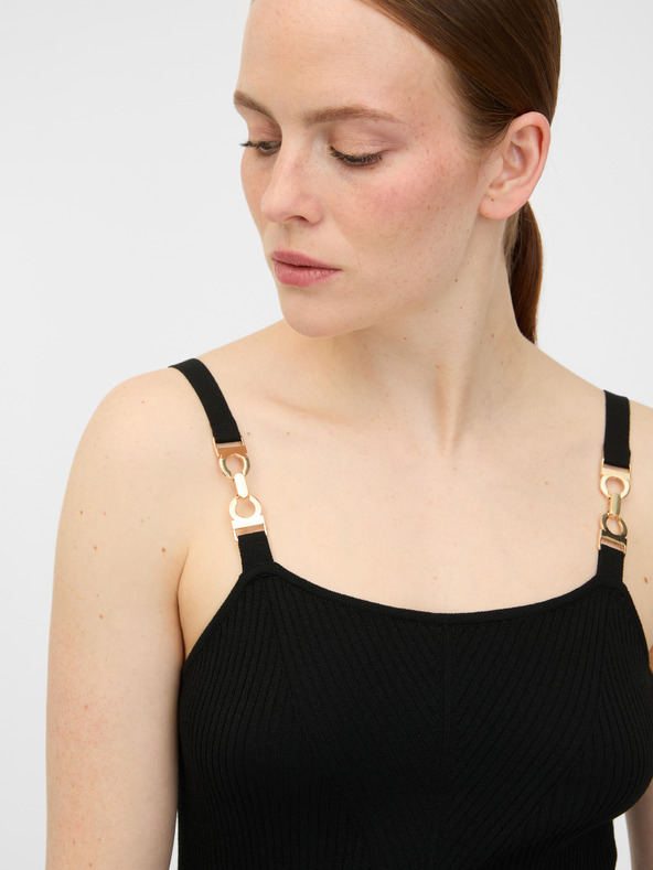 Orsay Черна дамска миди рокля ORSAY