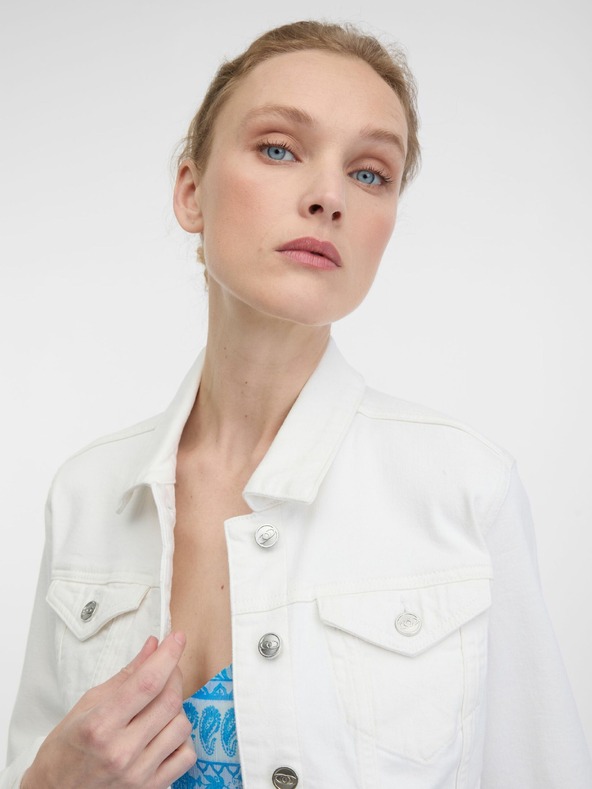 Orsay Бяло дамско дънково яке ORSAY