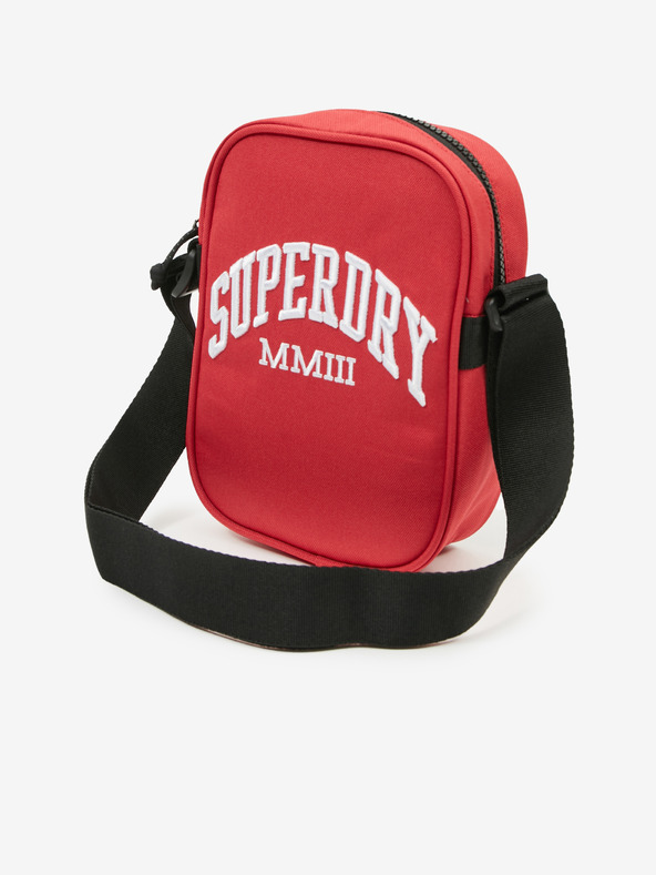 SuperDry Червена мъжка малка чанта за кръст със Superdry Side Bag