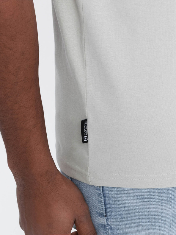 Ombre Clothing Мъжка свободна тениска с джоб Зелено облекло Ombre