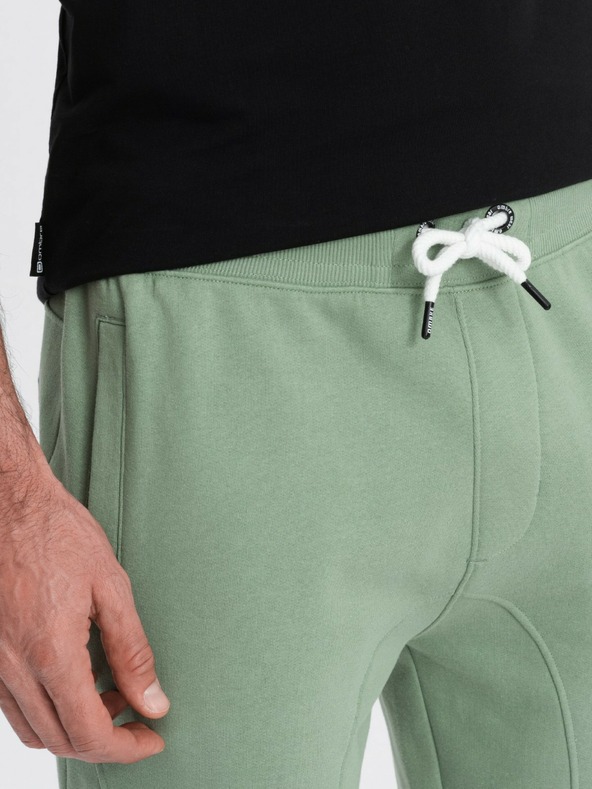 Ombre Clothing Зелено мъжко долнище jogger Ombre Clothing