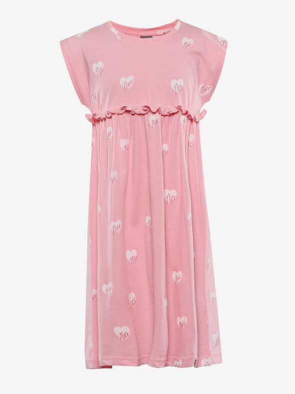NAX Розова рокля с шарки за момичета NAX Eseqo