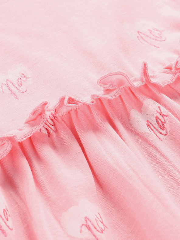 NAX Розова рокля с шарки за момичета NAX Eseqo