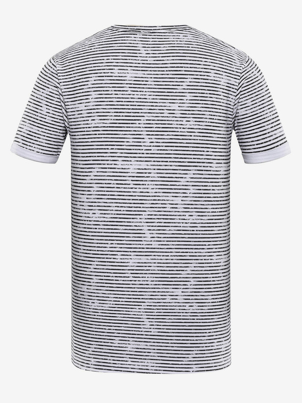 NAX Черна мъжка тениска с шарка NAX Ovex