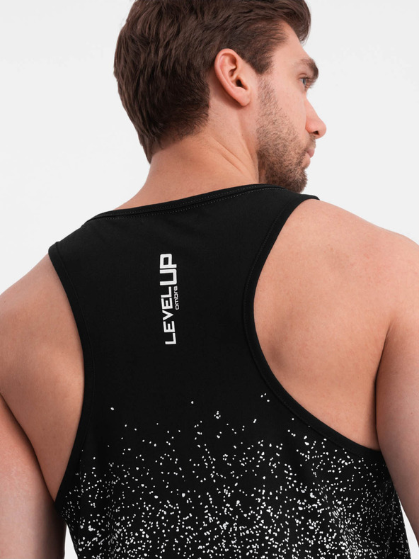 Ombre Clothing Черно мъжко потник с щампа Ombre Clothing