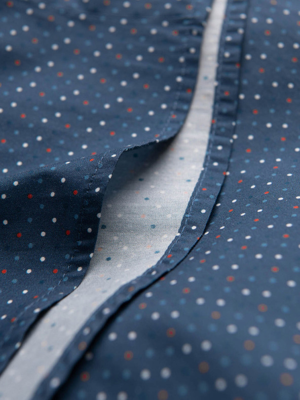 Ombre Clothing Синя мъжка риза с шарка Ombre Clothing