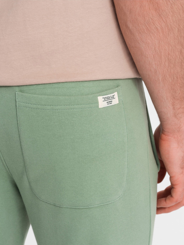 Ombre Clothing Зелено мъжко долнище Ombre Clothing