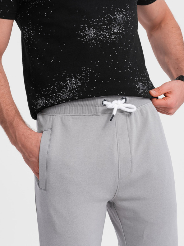 Ombre Clothing Сиви мъжки спортни панталони Ombre Clothing