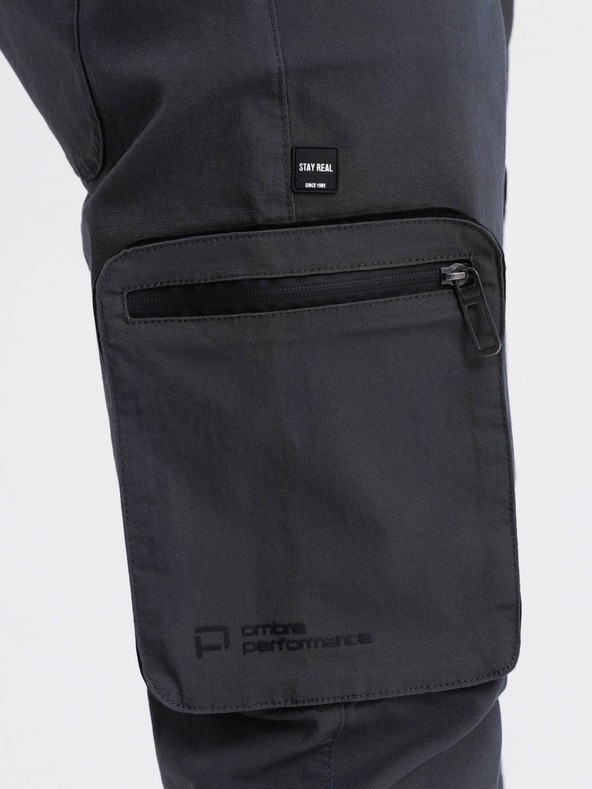 Ombre Clothing Сив мъжки товарен панталон джогер Ombre Clothing