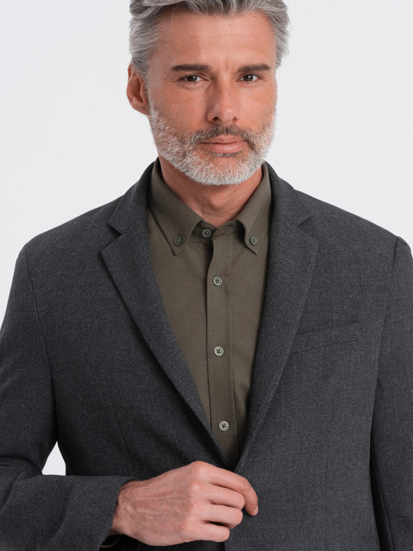 Ombre Clothing Тъмно сиво мъжко яке Ombre Clothing