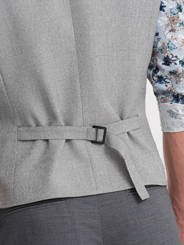 Ombre Clothing Светлосиво мъжко сако с яка Ombre Clothing