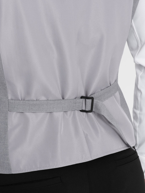 Ombre Clothing Сива мъжка жилетка за костюм Ombre Clothing