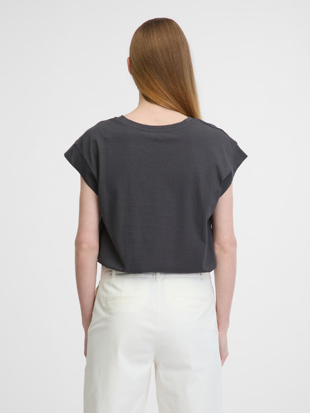 Orsay Тъмносива дамска тениска с къс ръкав ORSAY