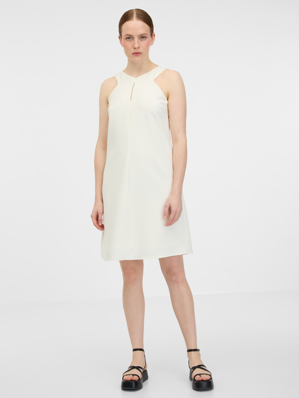 Orsay Бежова дамска къса рокля ORSAY