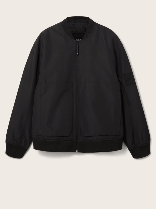 Tom Tailor Denim Черен мъжки бомбър Tom Tailor Denim