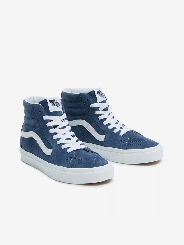 Vans Сини дамски велурени маратонки с глезена VANS SK8-Hi
