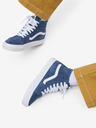Vans Сини дамски велурени маратонки с глезена VANS SK8-Hi