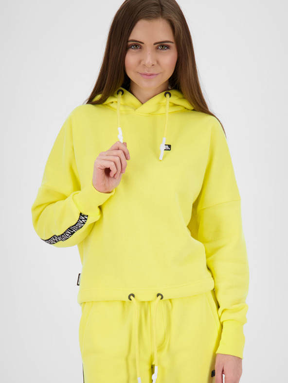 Alife and Kickin Жълт дамски суитчър Alife and Kickin