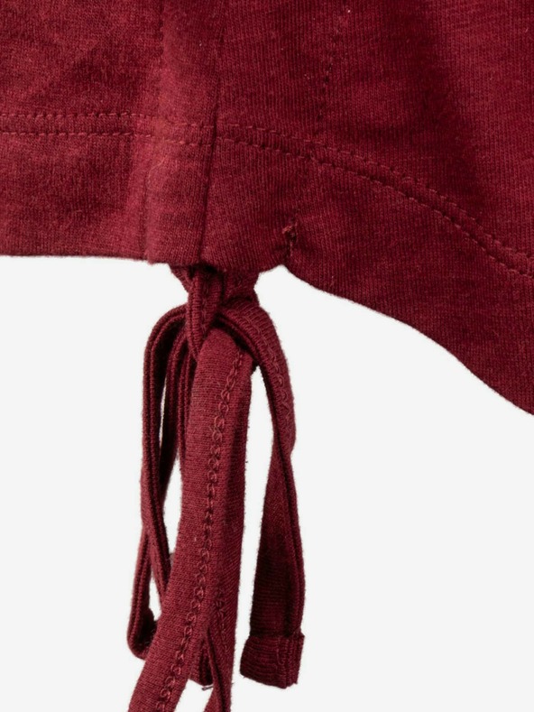 ALPINE PRO ALPINE PRO AIKA дамска тениска в цвят бордо