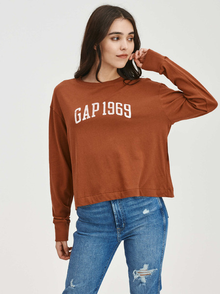 GAP Crop тениска с логото Gap 1969 GAP