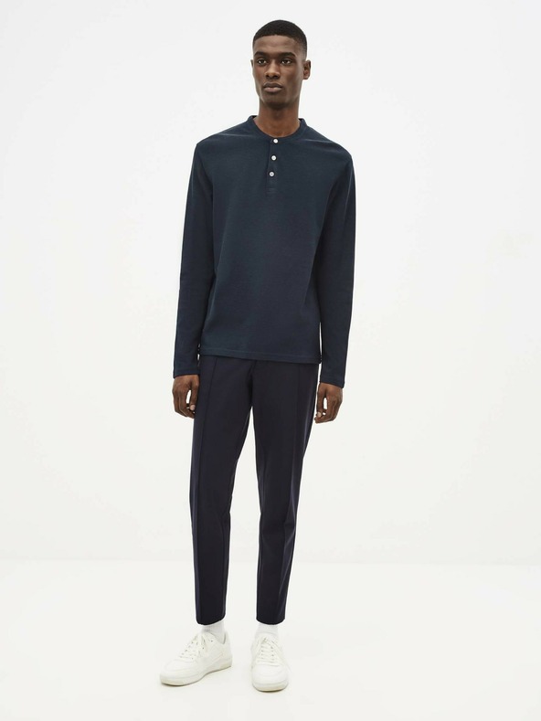 Celio Тъмносиня тениска Celio Sewaffle