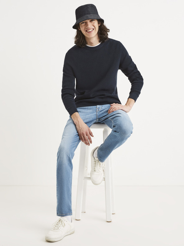 Celio Тъмносин основен пуловер Celio Tepic